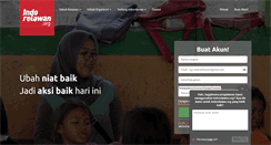 Desktop Screenshot of indorelawan.org